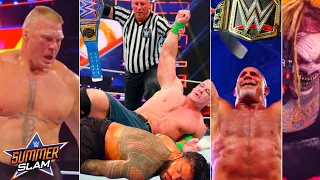 WWE SummerSlam 2021- Cena Wins Universal championship, Goldberg Wins WWE Title, Brock Returns, Fiend