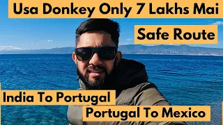Usa Donkey 7 Lakhs Mai | India To Portugal Portugal To Mexico | Usa Donkey