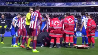 Fernando Torres TERRIBLE injury vs Deportivo (02/03/2017)