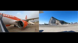 STUNNING VIEWS Landing at Gibraltar Airport: easyJet, London to Gibraltar