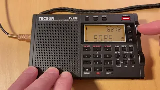 Nighttime Shortwave ETM+ Scan with the Tecsun PL 330 Radio from Toronto, Canada