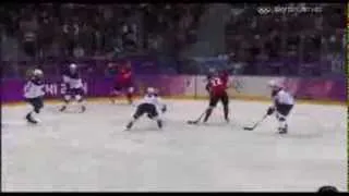 Jamie Benn amazing goal for Canada! USA vs CANADA 0-1 Men's Hockey Semi-Finals