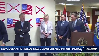 Gov. DeSantis holds press conference in Fort Pierce