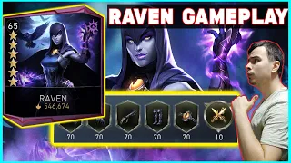 Maxed Out 6 Star Lv 70 Gears Legendary Raven Gameplay Injustice 2 Mobile