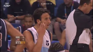 Manu Ginobili’s 2004 Olympic Semi-Final Highlights | Argentina vs USA