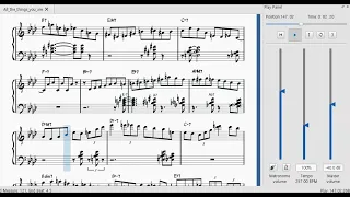 [All the Things You Are] played a piano transcription on musescore with Keith Jarrett Trio