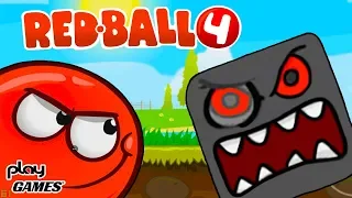 ПОРАЖЕНИЕ квадратного БОССА! Приключения красного ШАРИКА ИГРА Red Ball на канале Play Games