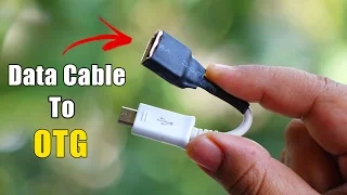 Turn any Data Cable into OTG Cable - How to make OTG cable