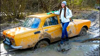 МОТОБЛОК+МОСКВИЧ Offroad В ЛЕСУ