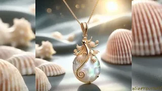 Mother of pearl pendants - AI generated designs