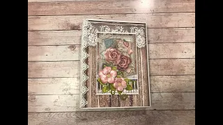 STAMPERIA PASSION QUICK EASY MINI ALBUM TUTORIAL  SHELLIE GEIGLE JS HOBBIES AND CRAFTS