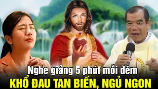 "Chỉ 5 Phút" "Mỗi Đêm Nghe Cha Giảng" Khổ đau tan biến, Cầu Được Ước Thấy| Cha Giuse Trần Đình #Long