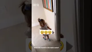 MARIA ALICE JÁ ACORDA CHAMANDO O PAI 🥹❤️ VIRGÍNIA ZÉ FELIPE  #viral #camarepetida  #shorts