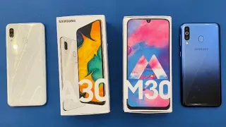 Samsung Galaxy A30 vs Samsung Galaxy M30 Android 10