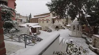 Χιονισμενη ανω Πολη.Θεσσαλονικη.