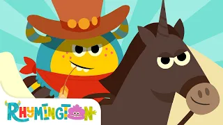 The Best Cowboy In The West | Monster Cartoon | Rhymington Square