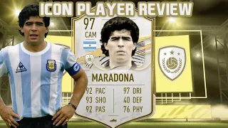 GRACIAS DIEGO! 97 PRIME ICON DIEGO MARADONA PLAYER REVIEW! FIFA 21 ULTIMATE TEAM