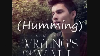 Sam Smith - Writing's on the wall (Lyrics) (Sam Tsui Cover)