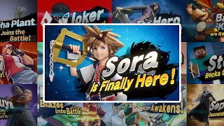 Super Smash Bros Ultimate - All DLC Characters Trailers including Sora