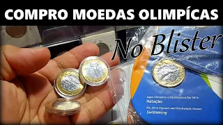 Compro Moeda de 1 Real das Olimpíadas Rio 2016 Pra Coleção! Moedas no Blister Original