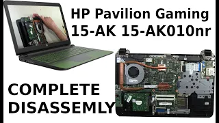 HP Pavilion Gaming 15 AK010nr Take Apart Complete Disassembly How to Disassemble