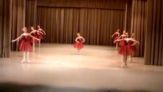 Anastasia Souhami, solo on the right in dance "Polka Pizzicato".