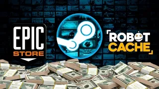 24 ИГРЫ БЕСПЛАТНО ОТ EPIC GAMES STORE И СТАРТ ПРОДАЖ 700 ИГР В ROBOT CACHE - КОНКУРЕНТЫ STEAM