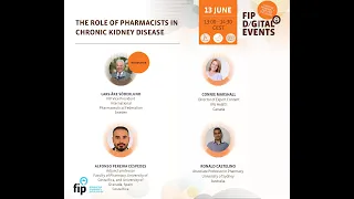 The role of pharmacists in chronic kidney disease