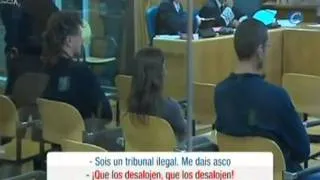 Gritos de los etarras en la Audiencia Nacional