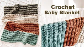 HOW TO CROCHET A BABY BLANKET - SUPER EASY TUTORIAL | CJ Design by Danii's Ways