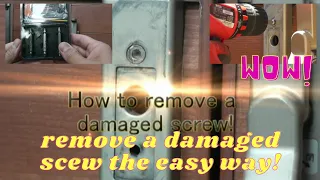 HOW TO REMOVE A DAMAGED SCREW USING Alden Grabit Pro Screw Extractor