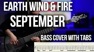 Earth Wind & Fire - September | BASS COVER with TABS