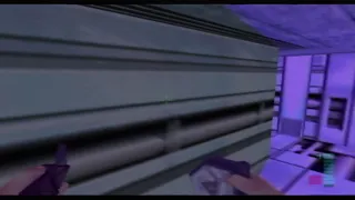 Perfect Dark n64. 1 Player vs 8 Darksims, Random Weapons, Random Arena, No Radar.