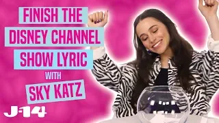 Raven's Home Star Sky Katz Raps Disney Channel Theme Songs | Finish The Lyric