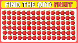 Find the ODD One Out - Fruit Edition 🍎30 Ultimate Levels Emoji Quiz