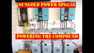 SunGold Power SP6548 Inverters | Hook-up & Wiring Power to the Compound