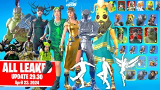 *NEW* Fortnite Update 29.30 ALL LEAKED Skins, Emotes, Cosmetics: Champion Hulk, Hela, Billie Eilish