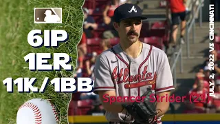100mph starter, Spencer Strider (23) 11K game  | July 2, 2022 | MLB highlights