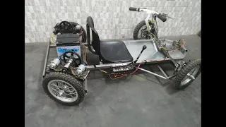 turn 4 wheels .electric 775  bike go kart casero