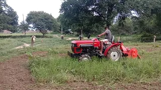 Eicher 188 mini tractor 4wd work in farm