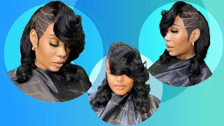 Body Wave Curl Shaved Lace Closure Quickweave Tutorial  | Hair Tutorial