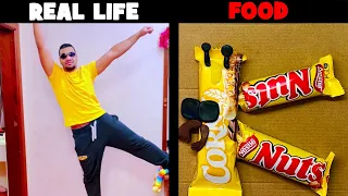 ALPHABET LORE REAL LIFE VS FOODS