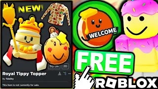 FREE ACCESSORIES! HOW TO GET Pancake Party Mask, Royal Tippy Topper & Bacon PJ's (ROBLOX EVENTS)