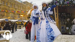 WALKING MOSCOW NEW YEAR 2023 Red Square GUM