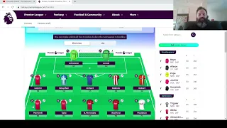 Fantasy Premier League - Final Game Week 1 Team Reveal