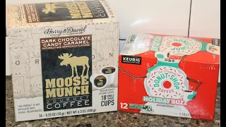 Coffee: Harry & David Moose Munch Dark Chocolate Candy Caramel & Donut Shop Holiday Buzz