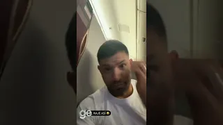 Sergio Agüero stuck in an airplane full of Brazil fans on his way to Qatar | FIFA World Cup 2022