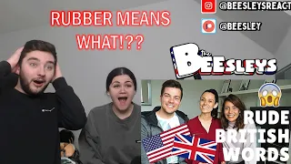 BRITISH COUPLE REACTS | British Words That Are RUDE in America! 🇺🇸 | American vs British