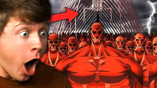 Reacting to THE RUMBLING in FIRST PERSON! (Real Life Attack on Titan)