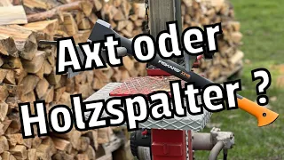 Axt oder Holzspalter ? | Fiskars X21 | Brennholz spalten